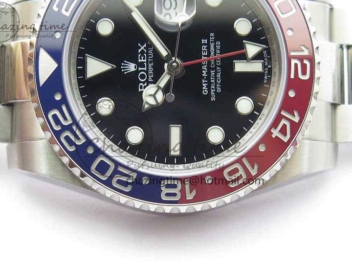 AAA Replica Watches Ceramic GMT-Master II Youthful Best Red 1:1 BLRO MAX Blue 116719 Version VRF 2795 CHS Steel SA3186 Edition 904L 1231